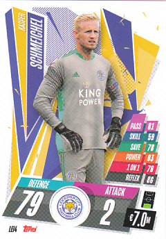 Kasper Schmeichel Leicester City 2020/21 Topps Match Attax CL #LEI04